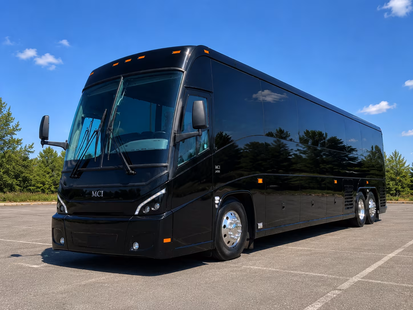 largo charter bus rental exterior
